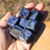Blue Sodalite Tumbled Cube Stone