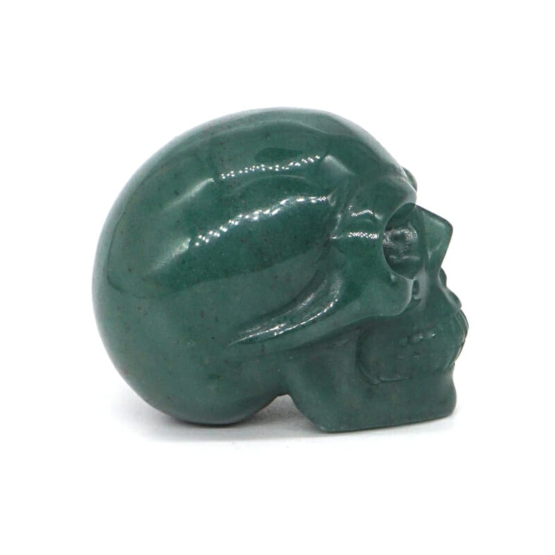 Dark Green Aventurine Skull