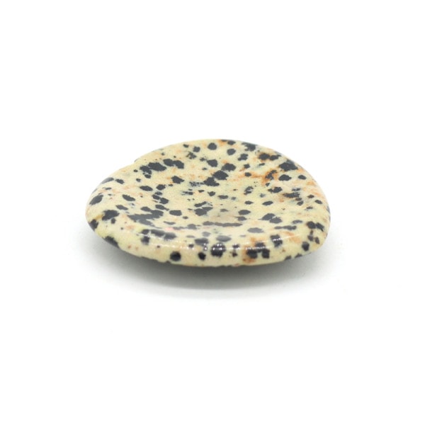 Dalmatian Jasper Thumb Worry Stone