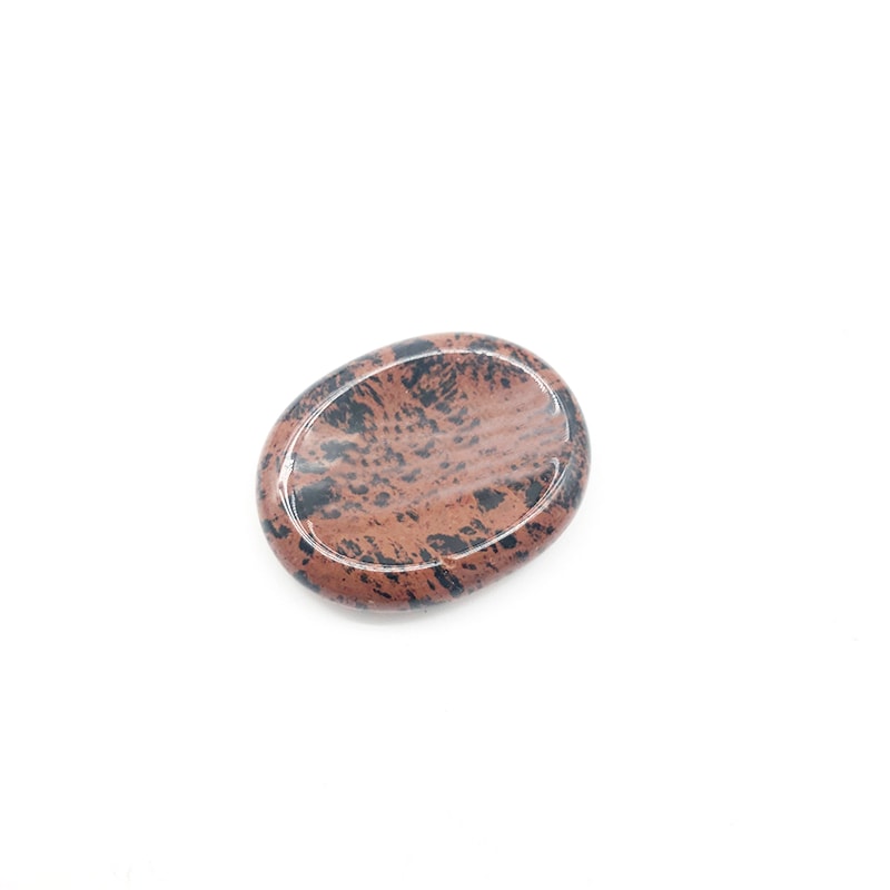Mahagany Obsidian thumb worry stone